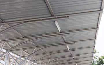 installing Plas Gogerddan metal roofing